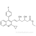 6-हेप्टेनोइक एसिड, 7- [2-साइक्लोप्रोपाइल-4- (4-फ्लोरोफिनाइल) -3-क्विनोलिनिल] -3,5-डायहाइड्रोक्सी-, एथिल एस्टर, (57187668,3R, 5S) - CAS 172336-32-2
